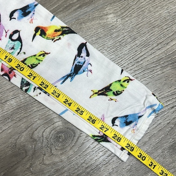 Big Star 1974 Remy Low Rise Fit Skinny Jeans Bird Print White Sz 24 - Picture 10 of 11